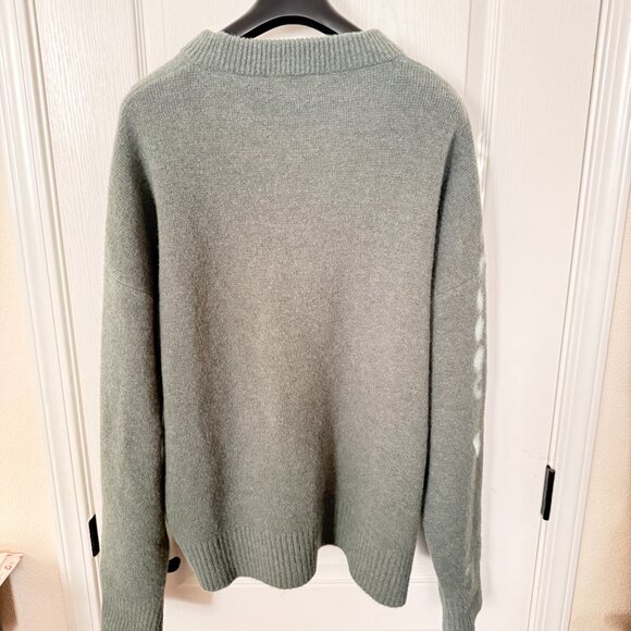 $1395 Authentic AMI Alexandre Mattiussi Men's Gray Alpaca Sweaters Sz.XL - Picture 3 of 11